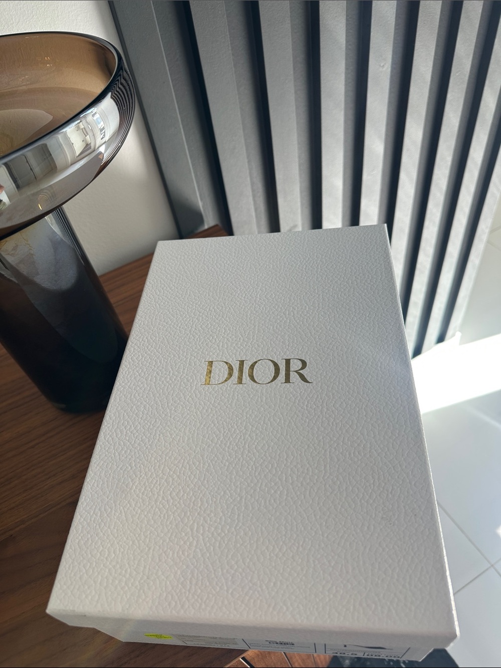 Dior White Box with Gold Logo
